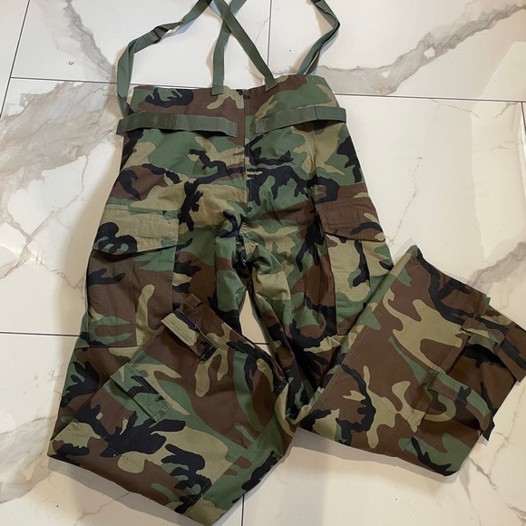 Military Baggy  Chemical Protective Carbon Sphere Class Woodland Camo SuitSize M - Picture 3 of 9